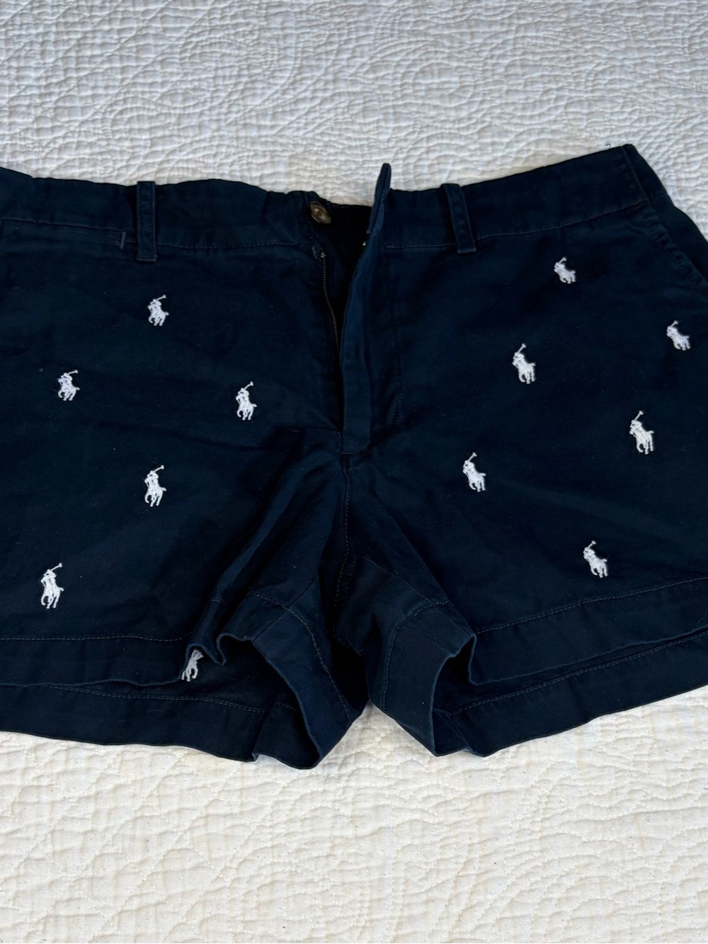 Ralph Lauren Navy Polo Embroidered Women’s Shorts
